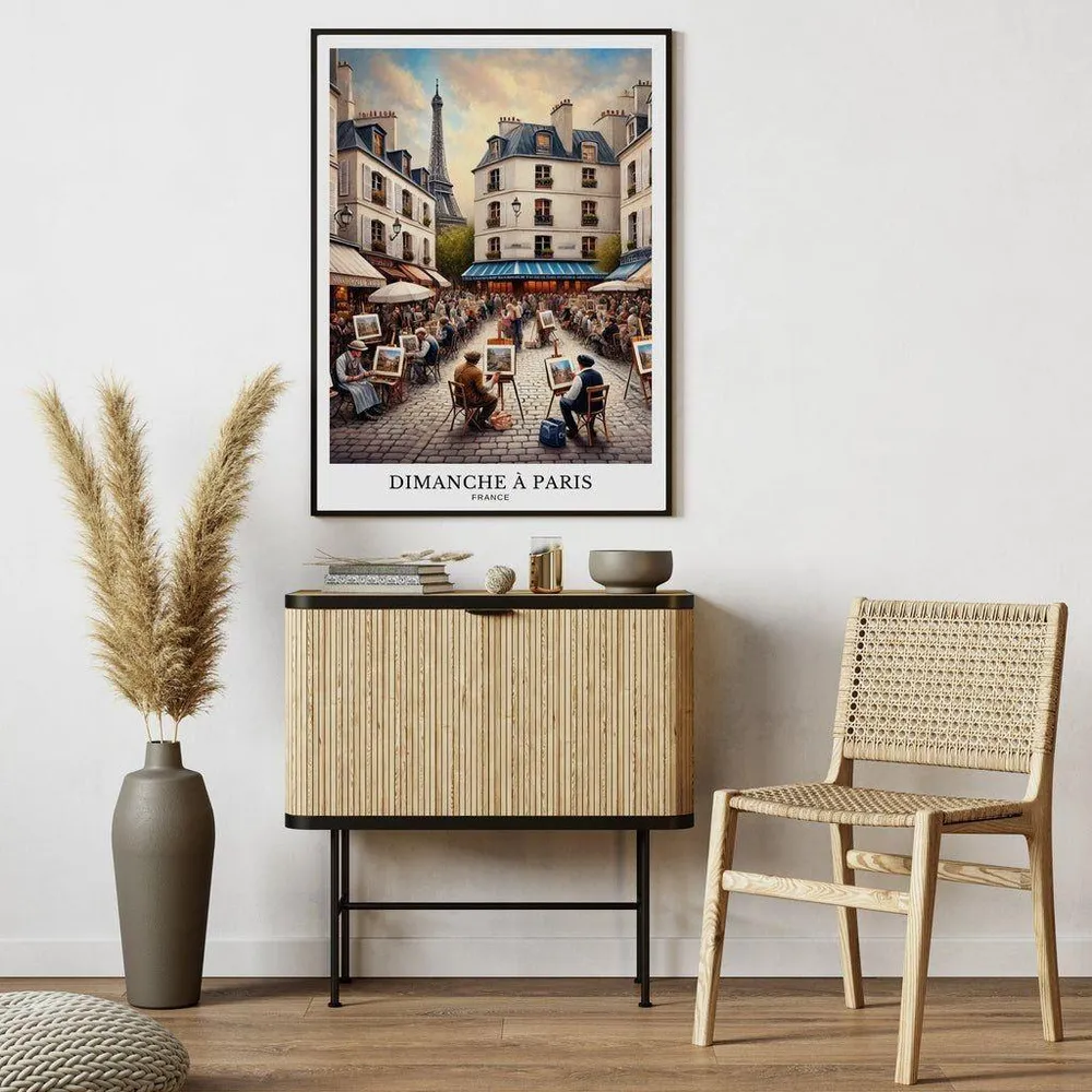 Affiche Paris - Un Dimanche Parisien Artem Legrand