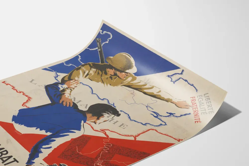 Affiche patriotique Un seul Combat pour une seule Patrie Artem Legrand