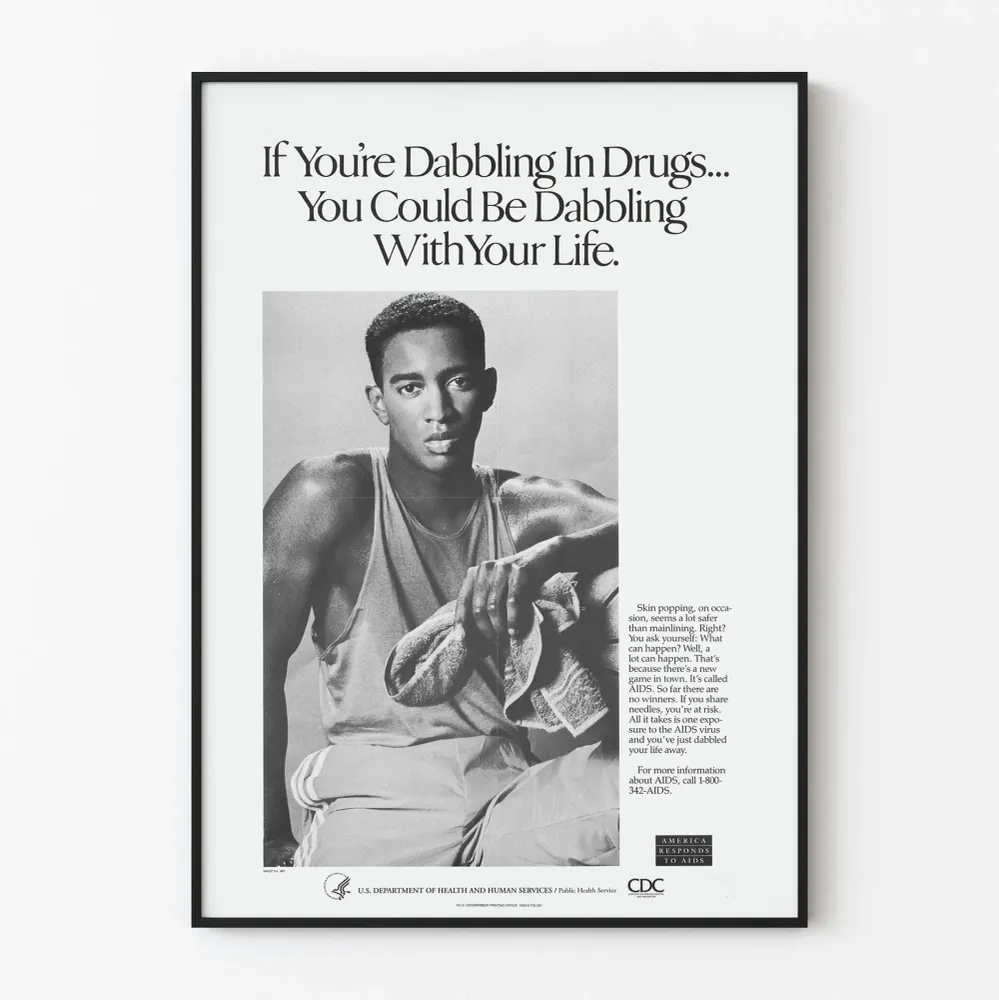 Affiche Prévention Santé Contre la Consommation de Drogue et le Risque du Sida Artem Legrand