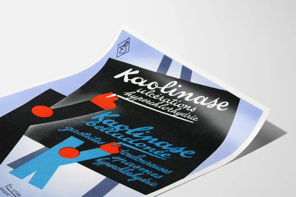 Affiche Publicitaire Vintage Kaolinase - Décoration Murale Rétro Artem Legrand