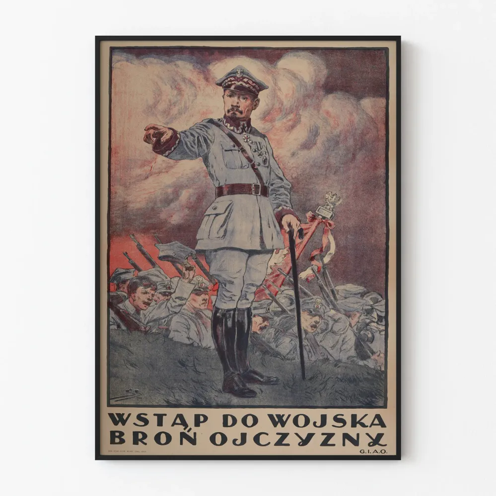 Affiche de recrutement militaire polonaise - Défendez la patrie Artem Legrand