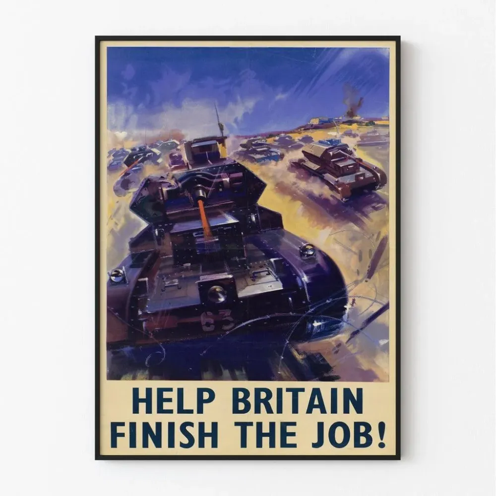 Affiche Seconde Guerre Mondiale - Help Britain Finish Job! Artem Legrand