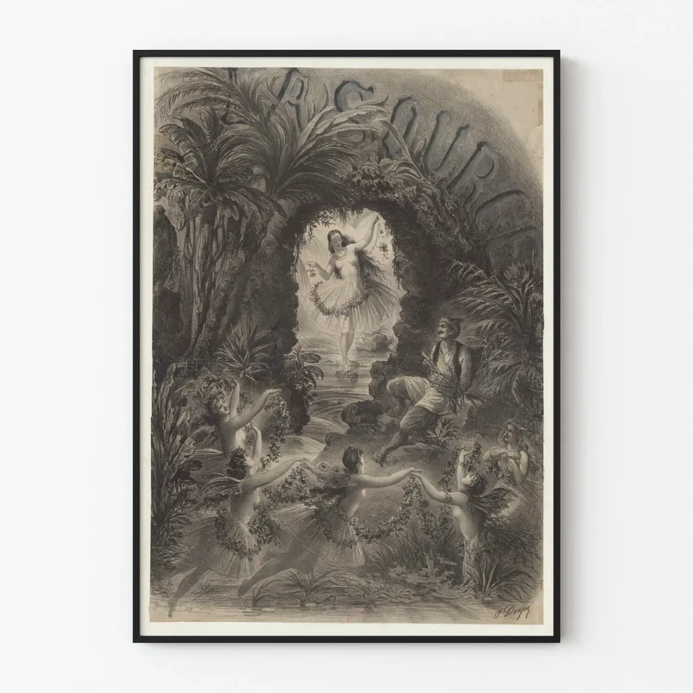 Affiche La Source - Danseuses et Atmosphère Enchantée Artem Legrand