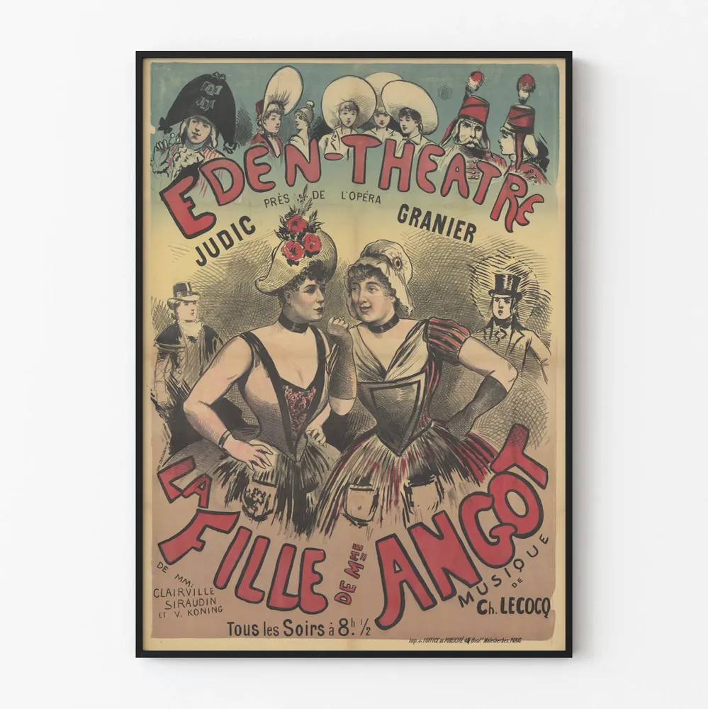 Affiche Théâtre La Fille de Mme Angot - Eden-Théâtre Paris Artem Legrand