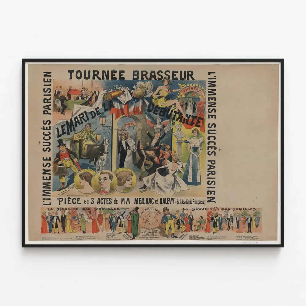Affiche Théâtre Tournée Brasseur Le Mari de la Débutante Artem Legrand