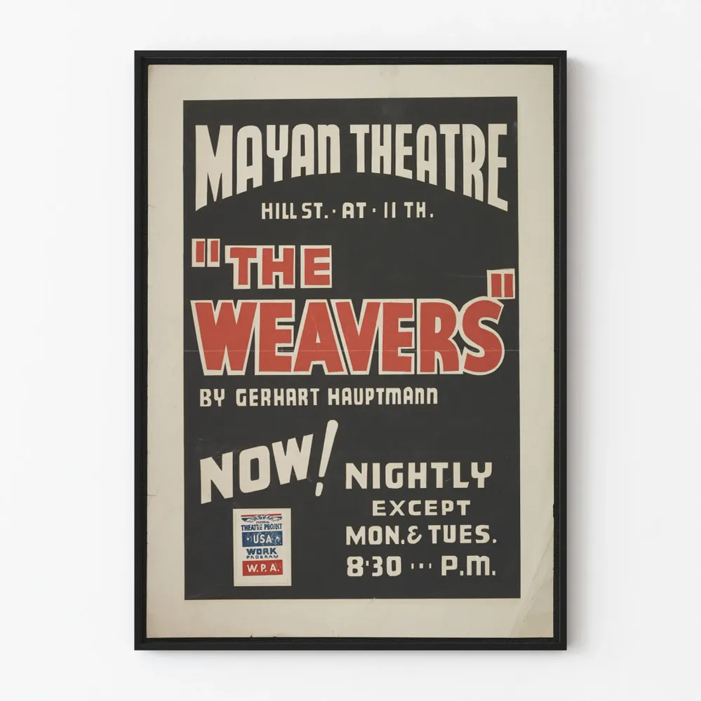 Affiche Théâtre Vintage Weavers - Mayan Theatre Artem Legrand