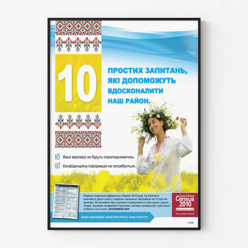 Affiche ukrainienne 10 questions pour améliorer notre quartier - Décoration murale culturelle Artem Legrand