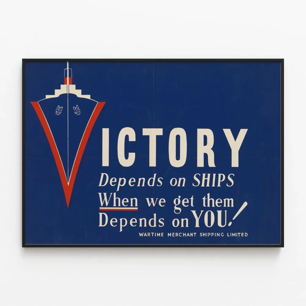 Affiche Victorienne - Victory Depends on Ships Artem Legrand