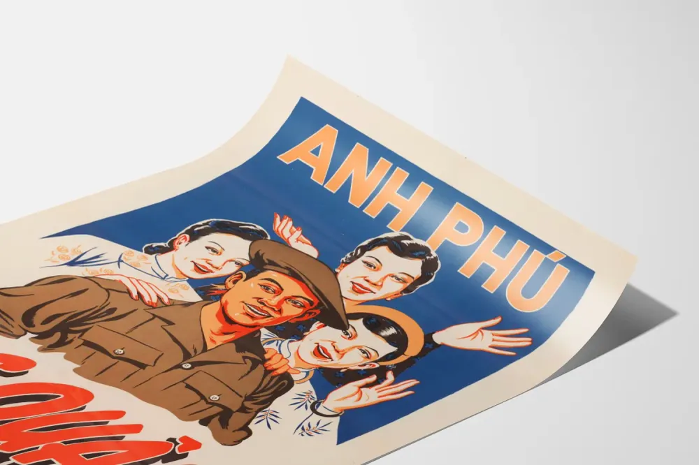 Affiche Vietnamienne Vintage Anh Phú Tùng Quân Artem Legrand