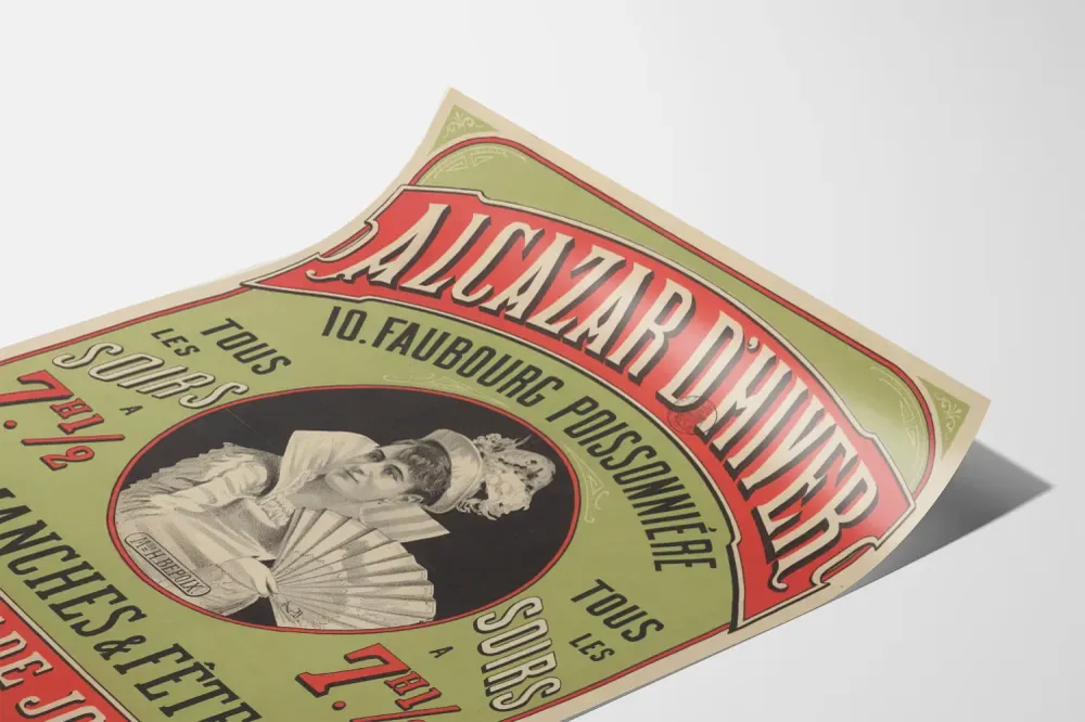 Affiche vintage Alcazar d'Hiver avec Mlle Bepoix Artem Legrand