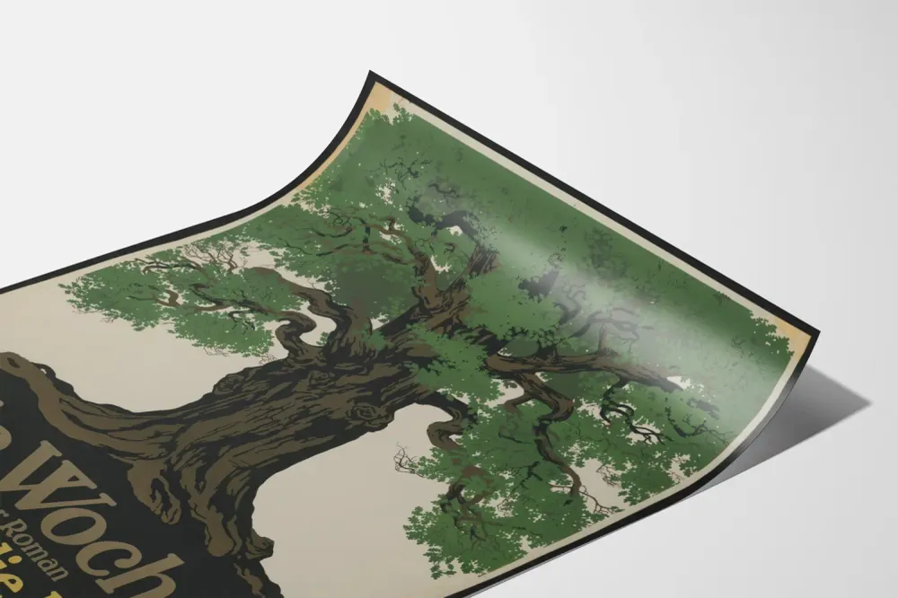 Affiche vintage arbre puissant - Die Woche Stark wie die Mark Artem Legrand
