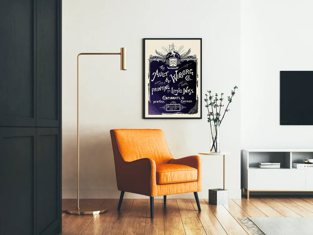 Affiche Vintage Ault & Wiborg Co. - Publicité d'Encre d'Impression Artem Legrand