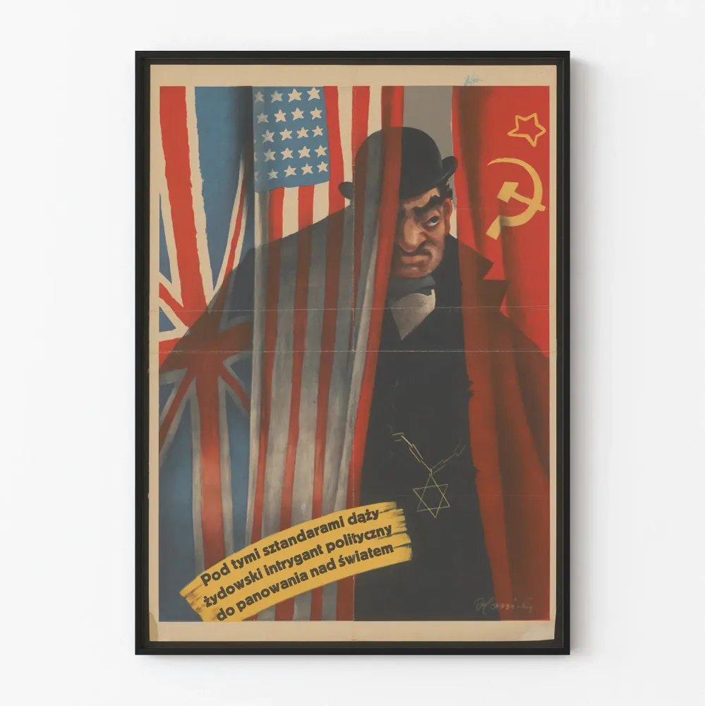 Affiche vintage avec motifs politiques et symboles historiques Artem Legrand
