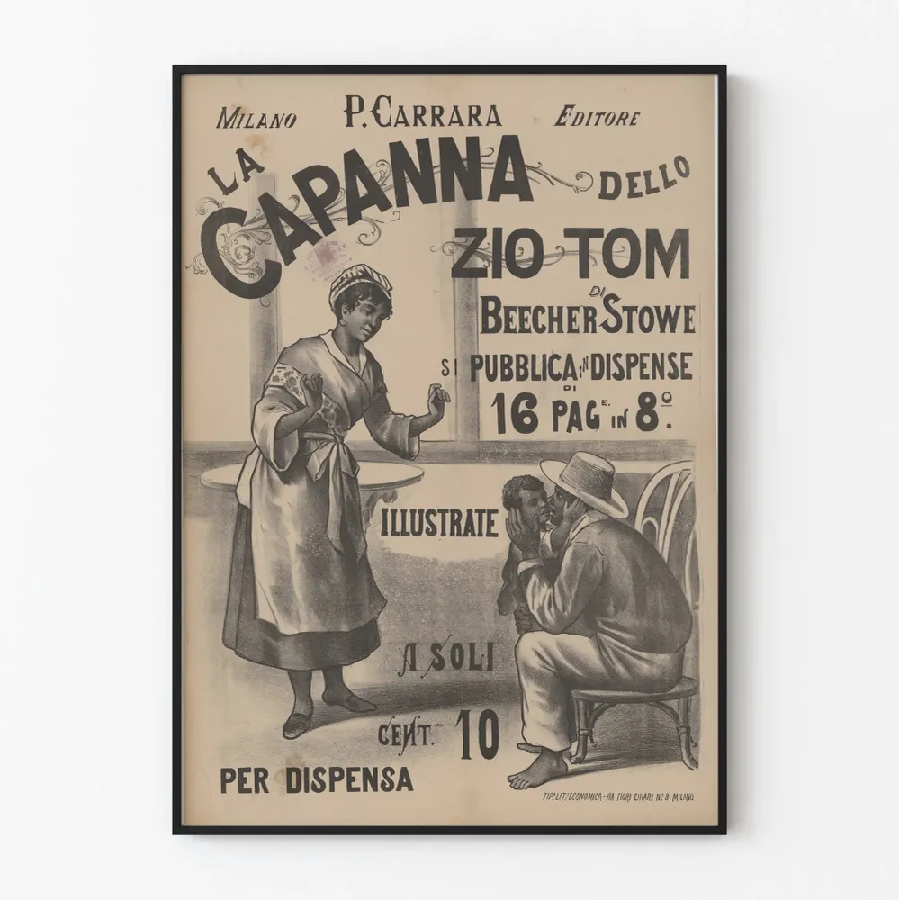 Affiche Vintage La Capanna dello Zio Tom - Décoration Murale Italienne Artem Legrand