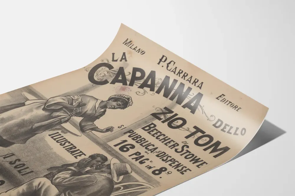 Affiche Vintage La Capanna dello Zio Tom - Décoration Murale Italienne Artem Legrand