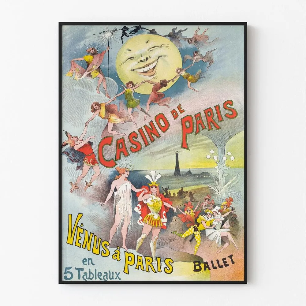 Affiche vintage - Casino de Paris, Vénus à Paris Artem Legrand