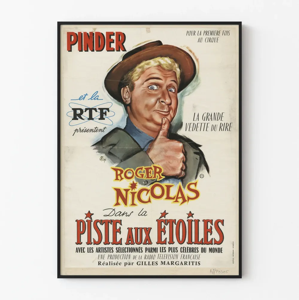 Affiche Vintage Cirque Pinder La Piste aux Étoiles Roger Nicolas Artem Legrand