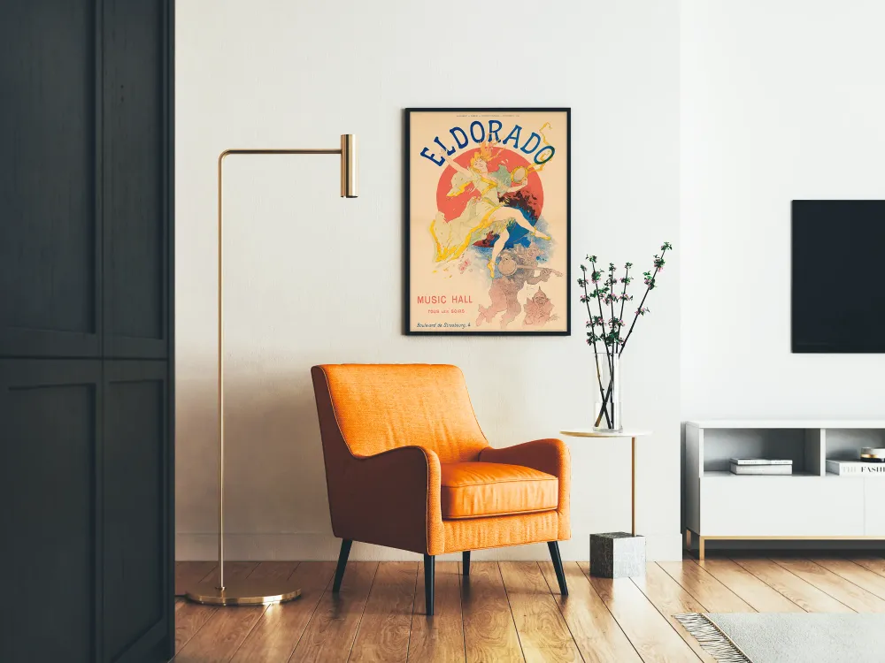 Affiche vintage Eldorado Music Hall 1894 - Décoration murale artistique Artem Legrand