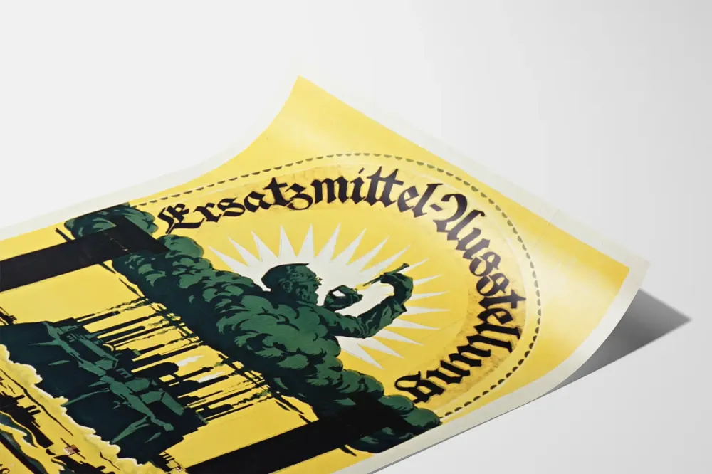 Affiche vintage Ersatzmittel Ausstellung 1918 à Vienne Artem Legrand