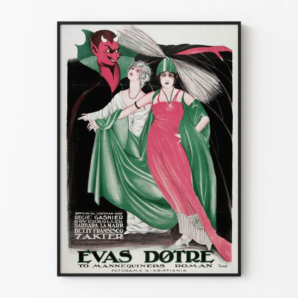 Affiche vintage Evas Døtre pour décoration murale distinctive Artem Legrand