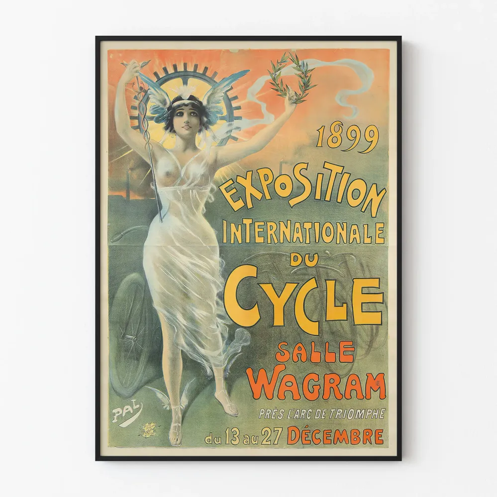Affiche Vintage Exposition Internationale du Cycle 1899 Artem Legrand