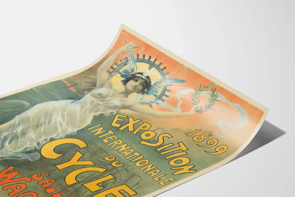 Affiche Vintage Exposition Internationale du Cycle 1899 Artem Legrand