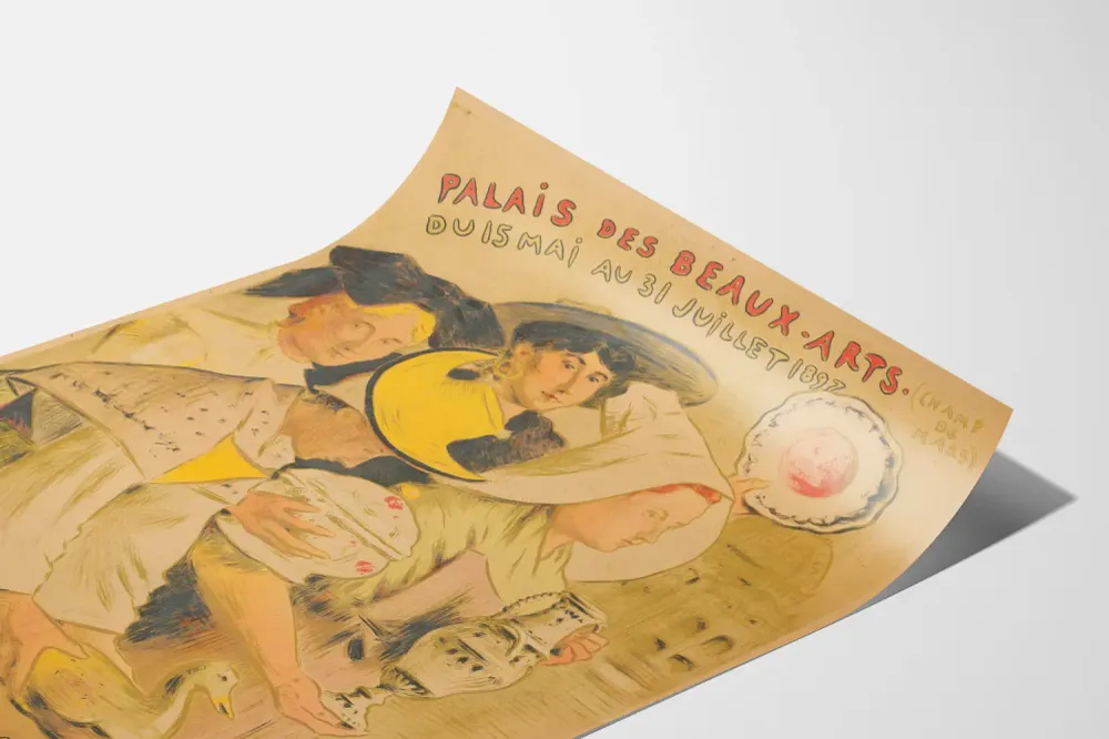 Affiche vintage Exposition Nationale de la Céramique 1897 Palais des Beaux-Arts Artem Legrand