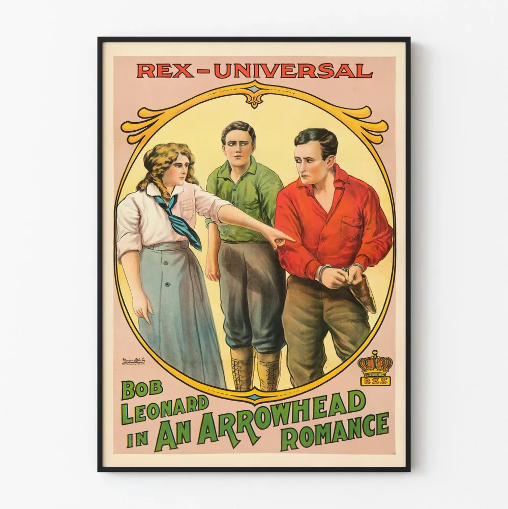 Affiche vintage film Arrowhead Romance Artem Legrand