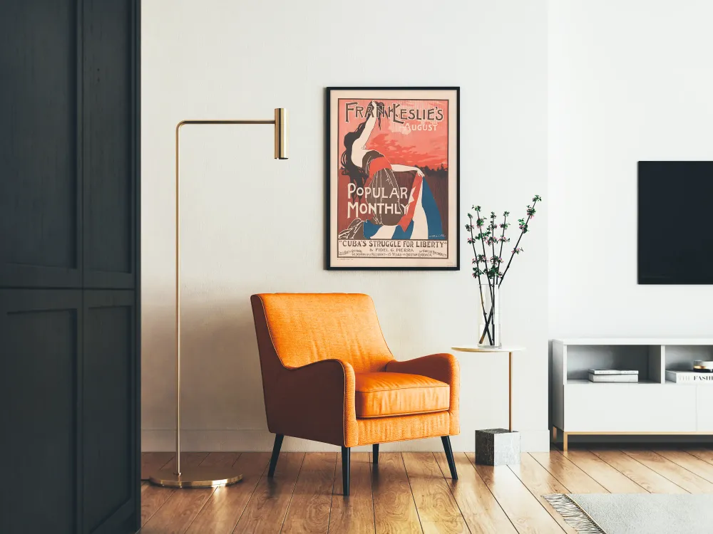 Affiche vintage Frank Leslie's Popular Monthly - Décoration murale rétro Artem Legrand