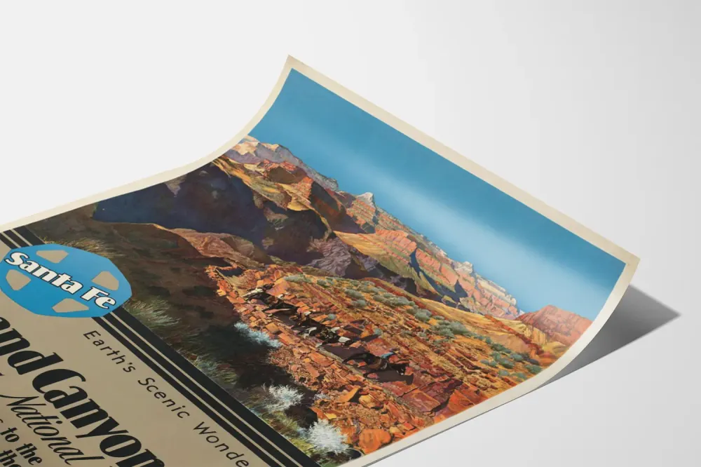 Affiche Vintage Grand Canyon - Décoration Murale Nature et Aventure Artem Legrand