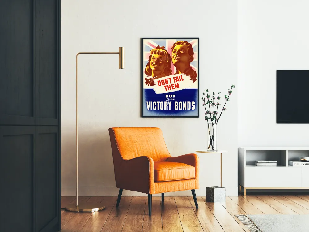 Affiche Vintage Guerre - Achetez Les Nouveaux Victory Bonds Artem Legrand