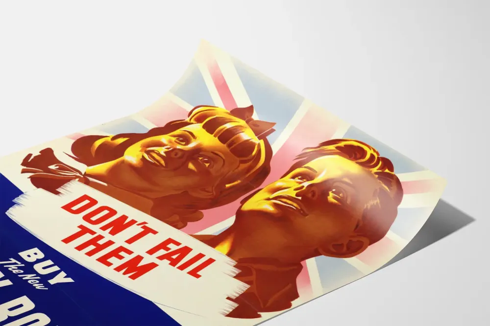 Affiche Vintage Guerre - Achetez Les Nouveaux Victory Bonds Artem Legrand