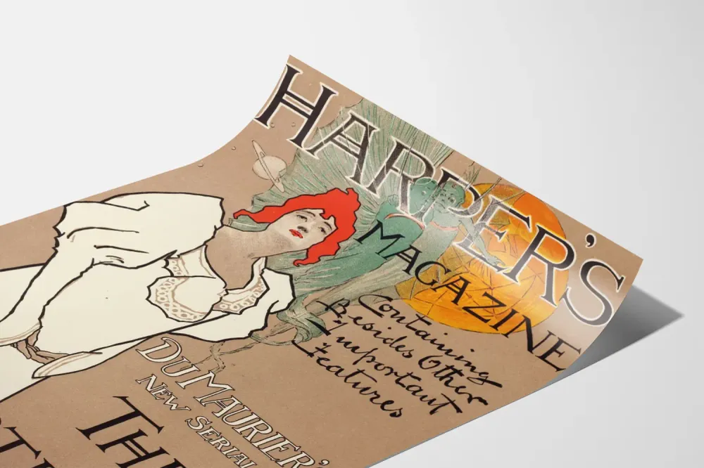 Affiche vintage Harper's Magazine Martian Artem Legrand