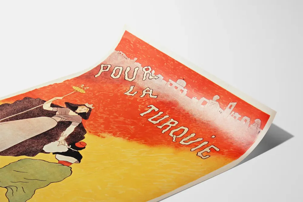 Affiche vintage humanitaire pour la Turquie Artem Legrand