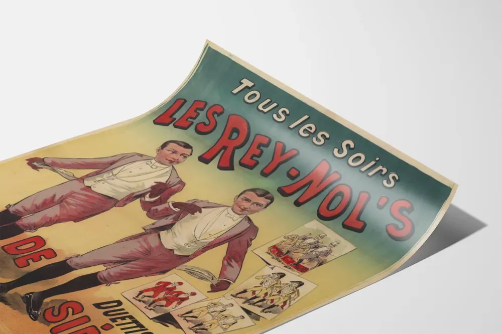 Affiche vintage Les Rey-Nol's Duo Fin de Siècle Artem Legrand