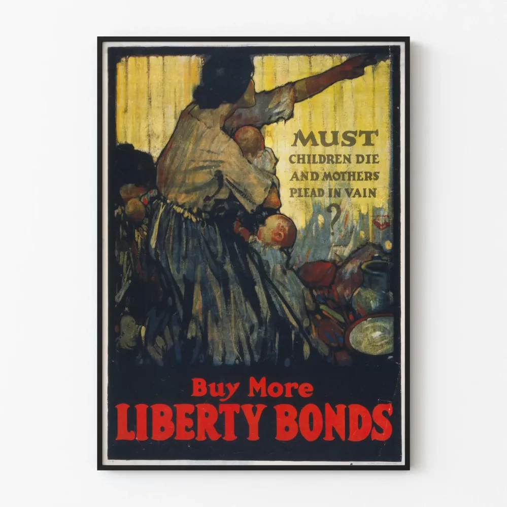 Affiche vintage Liberty Bonds - Impact et émotion Artem Legrand