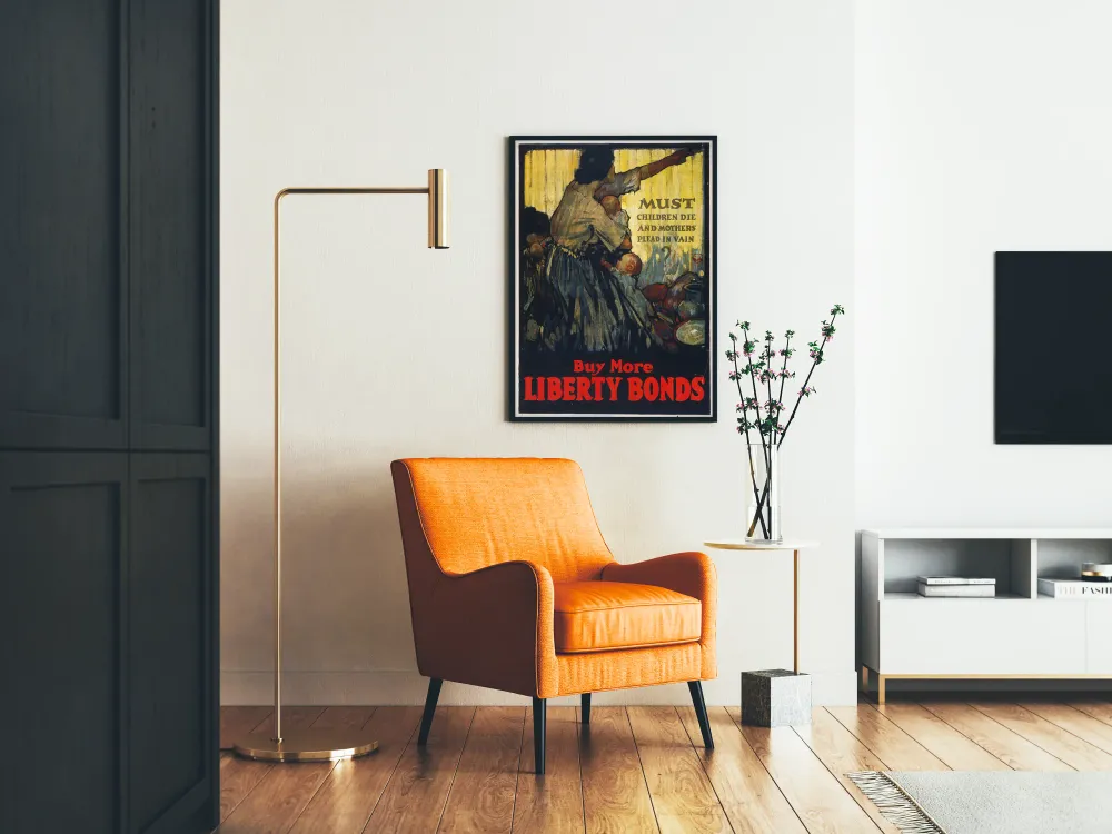 Affiche vintage Liberty Bonds - Impact et émotion Artem Legrand
