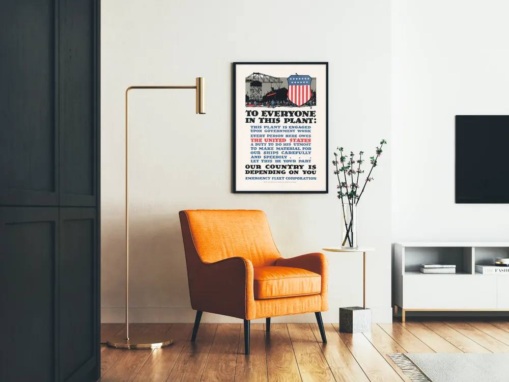 Affiche vintage de mobilisation industrielle américaine Artem Legrand
