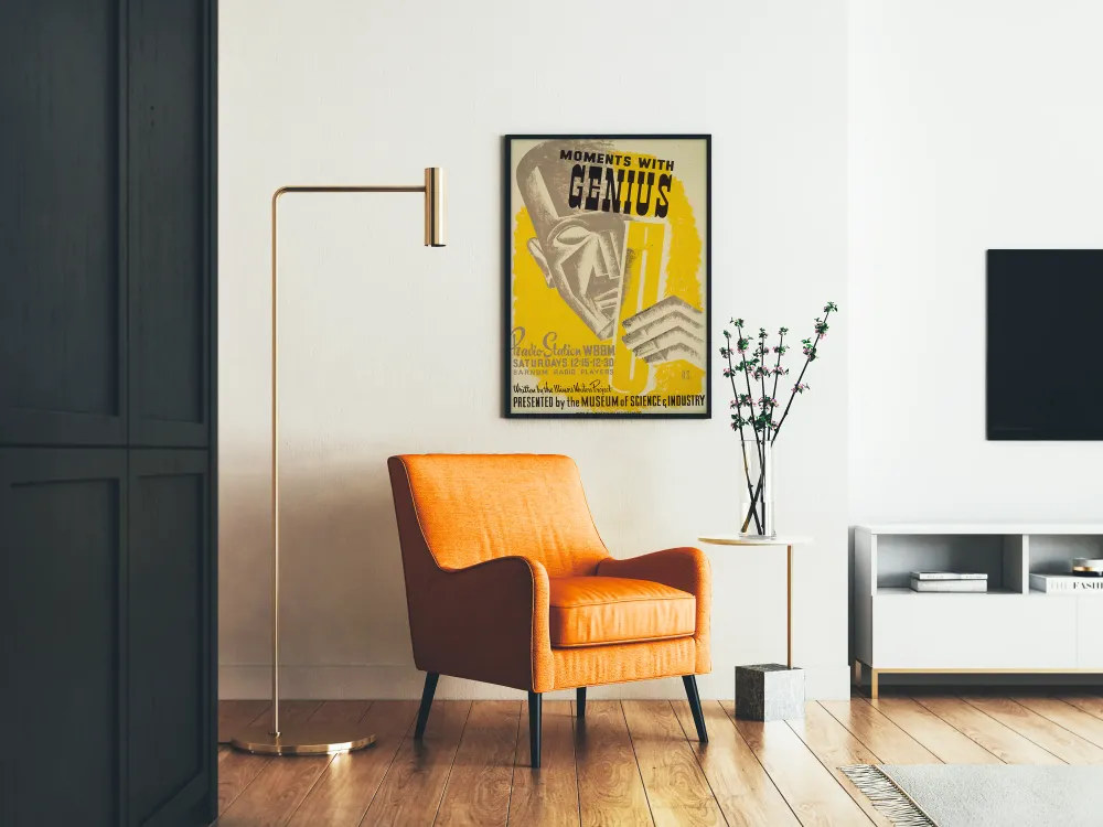 Affiche Vintage Moments Genius - Décoration Murale Retro Artem Legrand