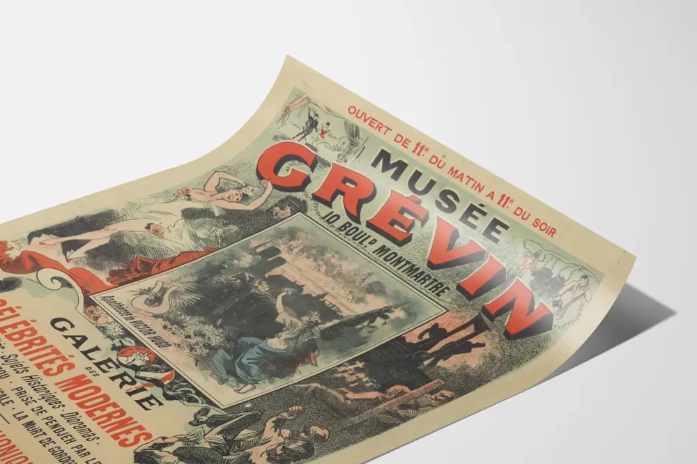 Affiche Vintage Musée Grévin Galerie des Célébrités Modernes Artem Legrand