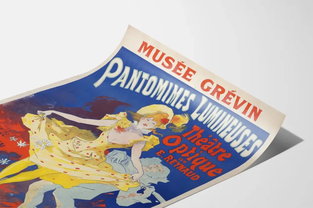 Affiche Vintage Pantomimes Lumineuses Musée Grévin Théâtre Optique Artem Legrand