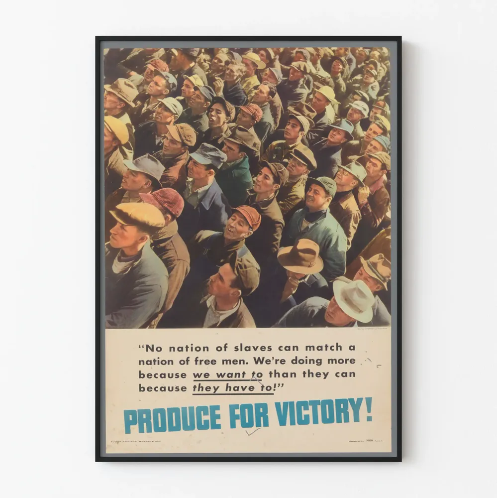 Affiche Vintage de Propagande « Produce Victory » Artem Legrand