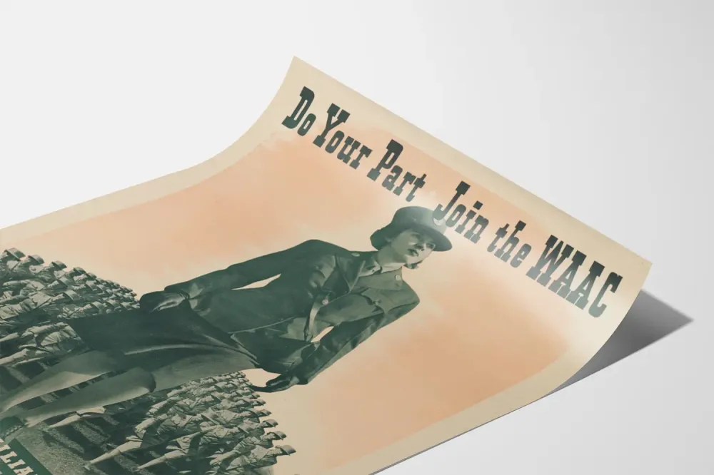 Affiche Vintage Recrutement WAAC US Army Artem Legrand