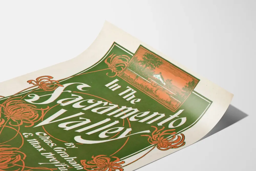 Affiche Vintage Sacramento Valley - Décoration Murale Rétro Artem Legrand