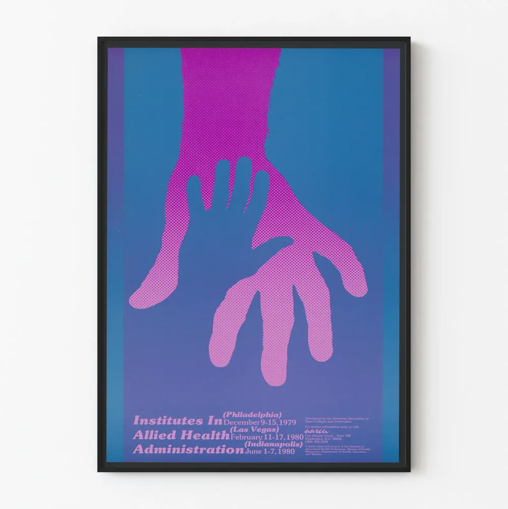 Affiche Vintage Santé et Administration 1979-1980 Artem Legrand