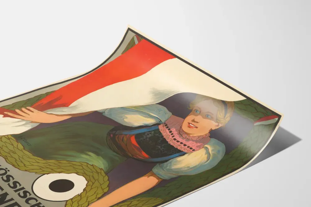 Affiche vintage du Schützenfest à Zurich 1907 Artem Legrand