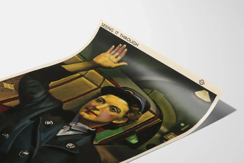 Affiche Vintage Seeing It Through - Décoration Murale Rétro Artem Legrand