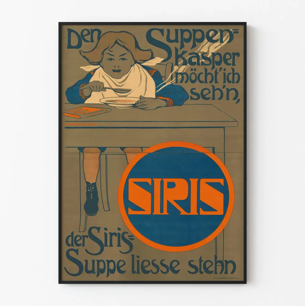 Affiche Vintage Soupe SIRIS Décoration Murale Rétro Artem Legrand