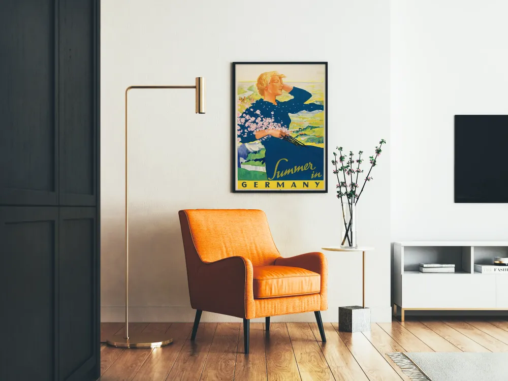 Affiche vintage Summer Germany décoration murale Artem Legrand