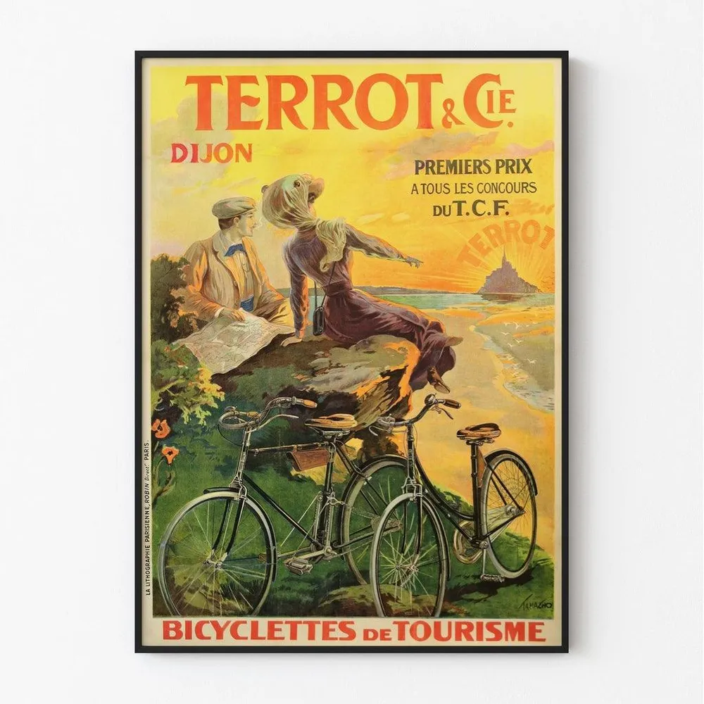 Affiche vintage - Terrot & Cie, Bicyclettes de Tourisme par Nicolas Tamagno Artem Legrand